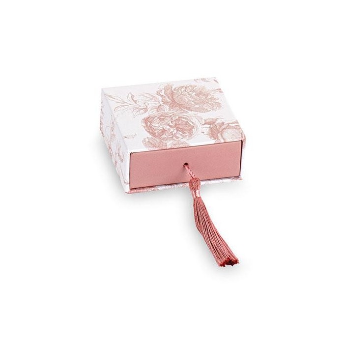 SCATOLA CASSETTO 7X7X3CM TOILE CIPRIA